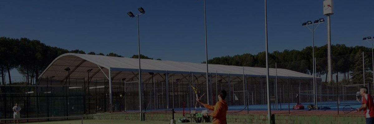 Padel court roof in Madrid