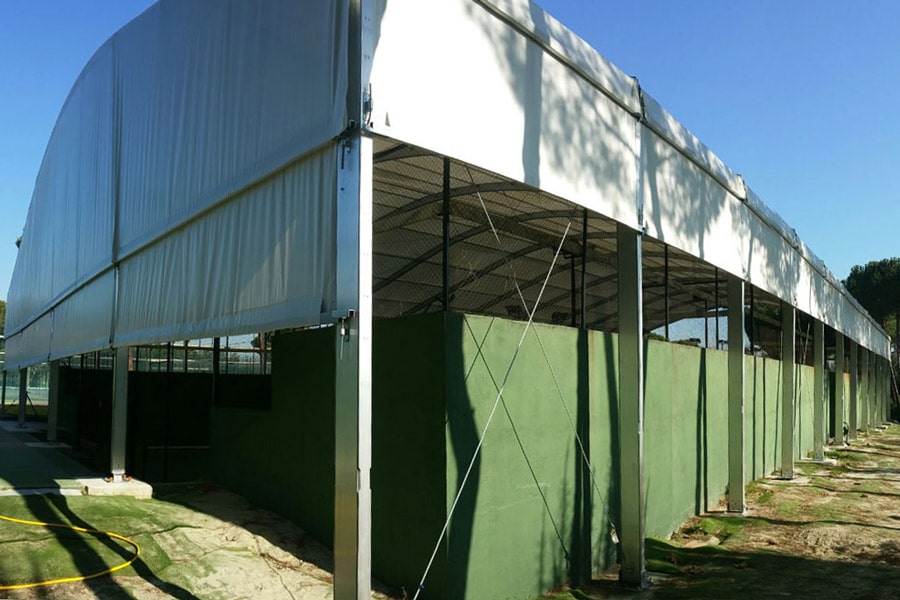 padel court canopy in Getafe