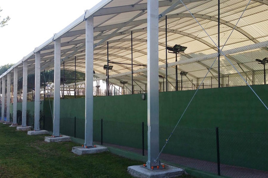 Padel court canopy in Getafe