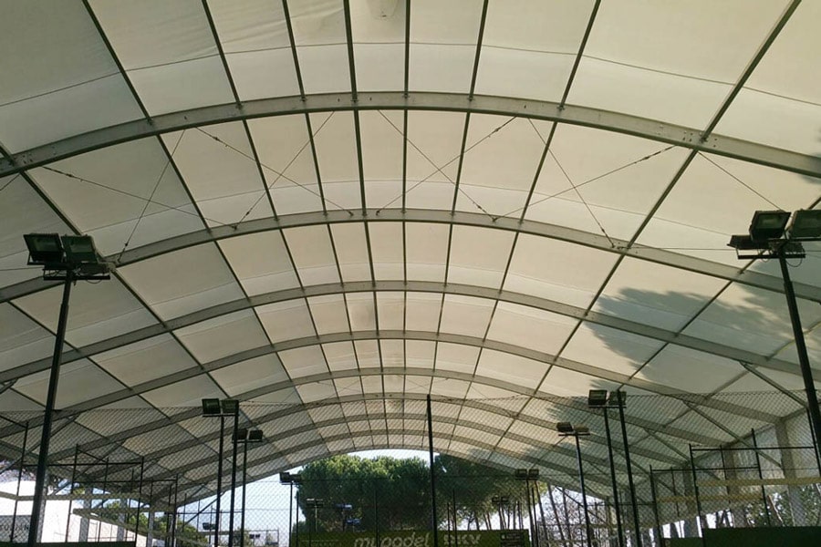 Padel court canopy in Getafe