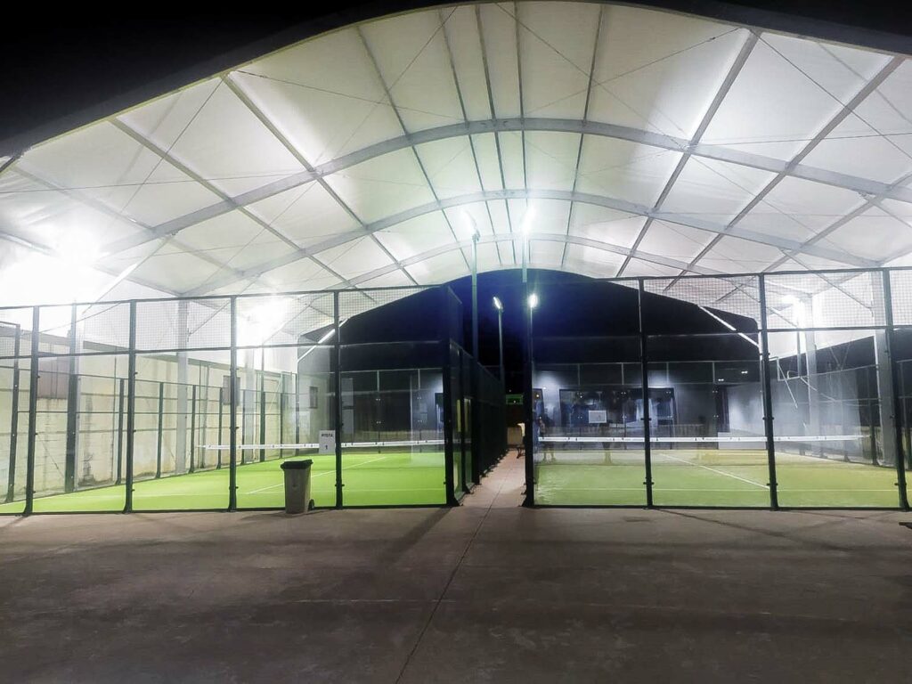 Padel court canopy in Sevilla