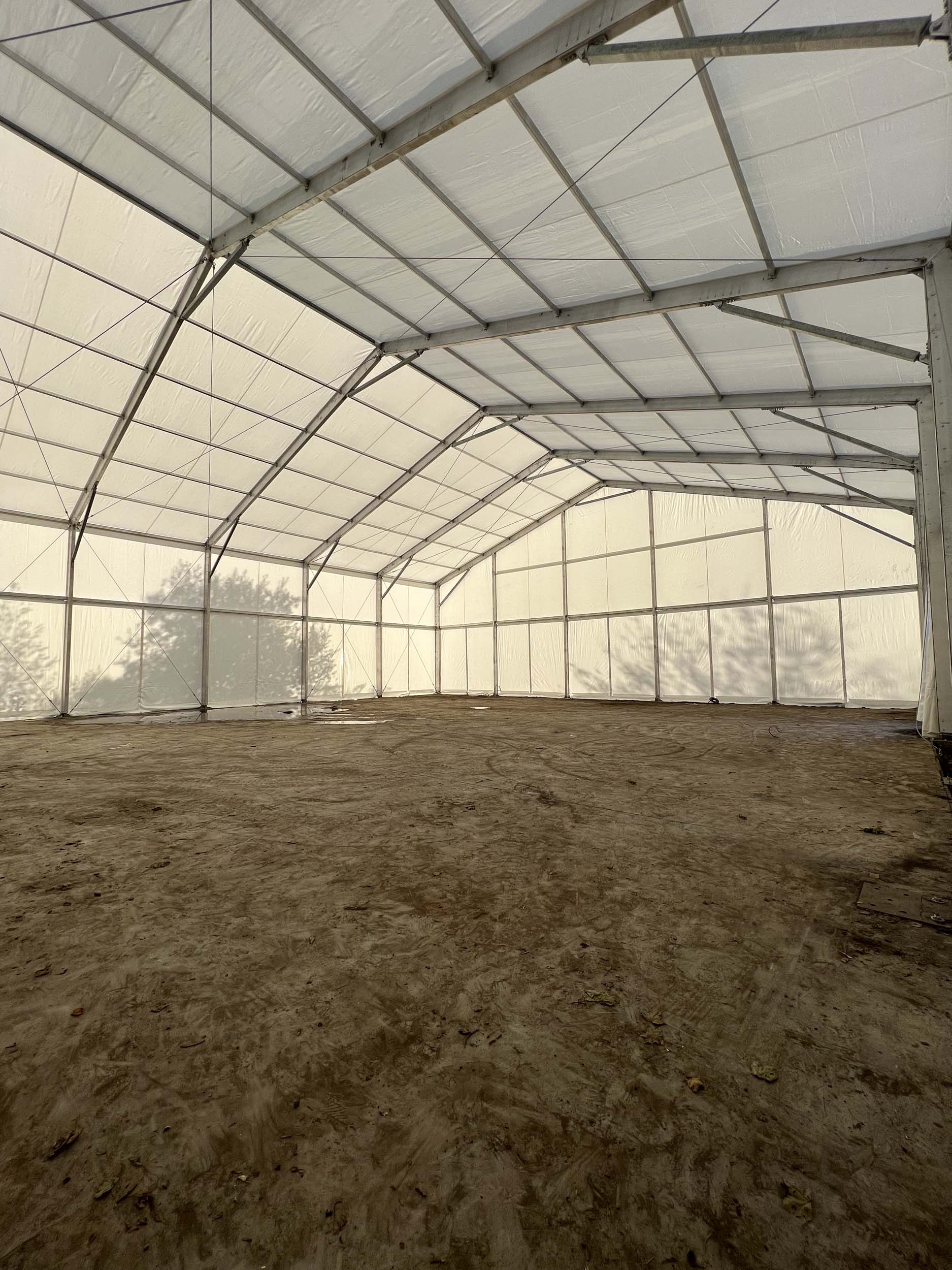 Canopy for padel court in Belgium