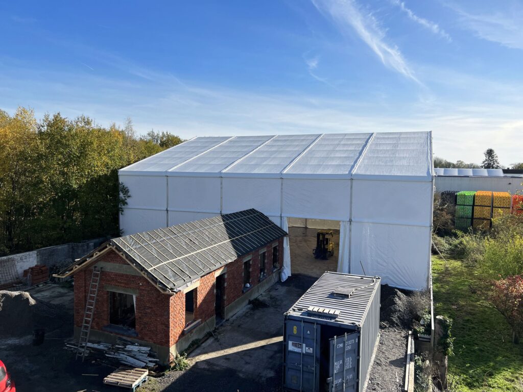 Canopy for padel court in Belgium