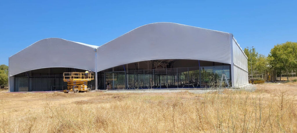 Canopies for padel courts in Cordoba, Spain