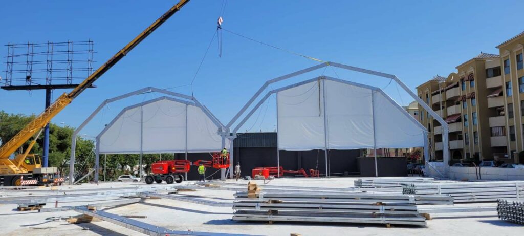 Two canopies for padel in Algeciras